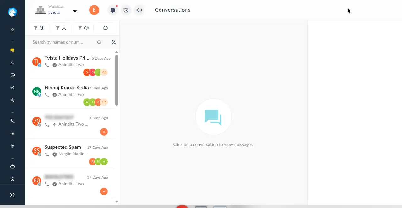 Conversations inbox in Original