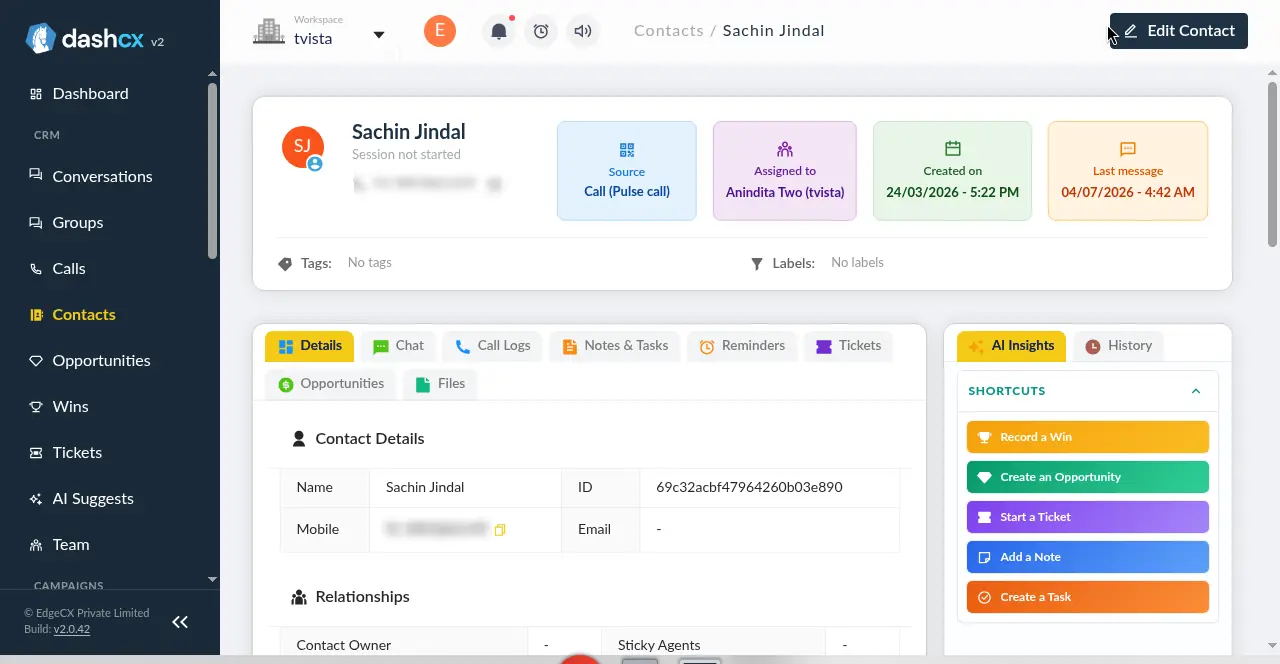 A customer file in Original